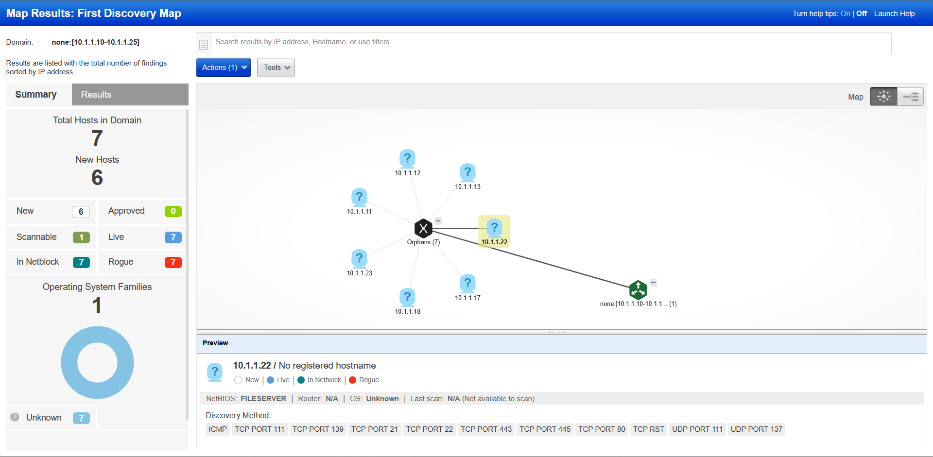 Graphical Discovery Interface